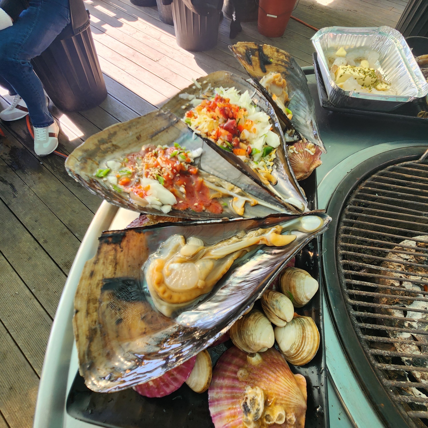 키조개와 모듬조개 사진