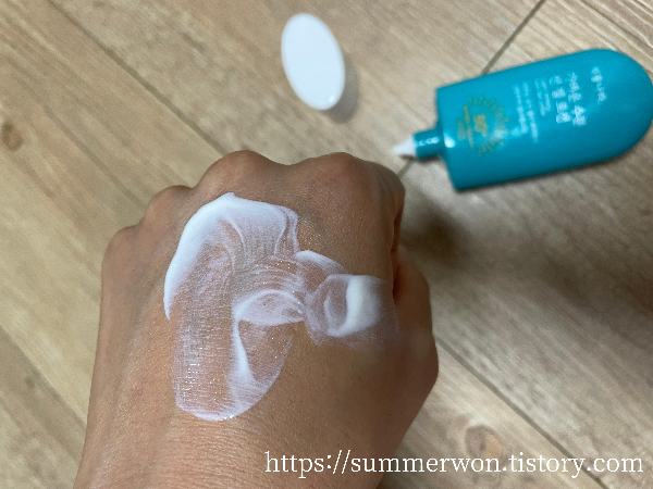 식물나라 수분선젤로션 테스트