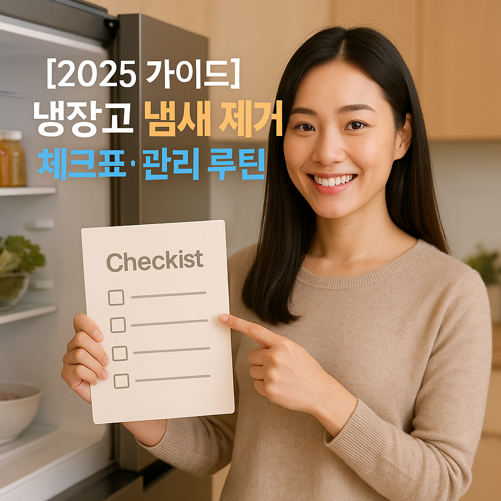 [2025 가이드] 냉장고 냄새 제거 ｜ 원인별 체크표&middot;관리 루틴