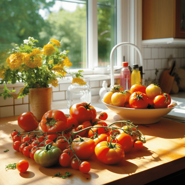 매혹적인-빨간-빛깔-토마토