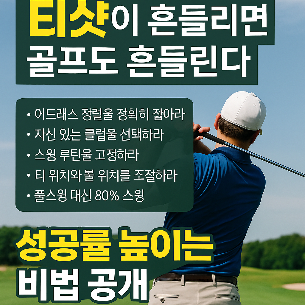 티샷이 흔들리면 골프도 흔들린다 사진