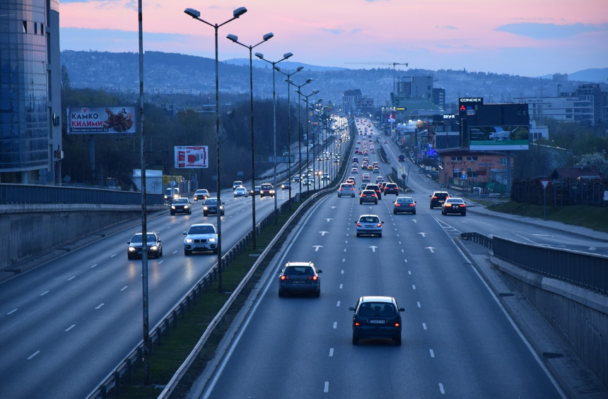 한국 도로 사진