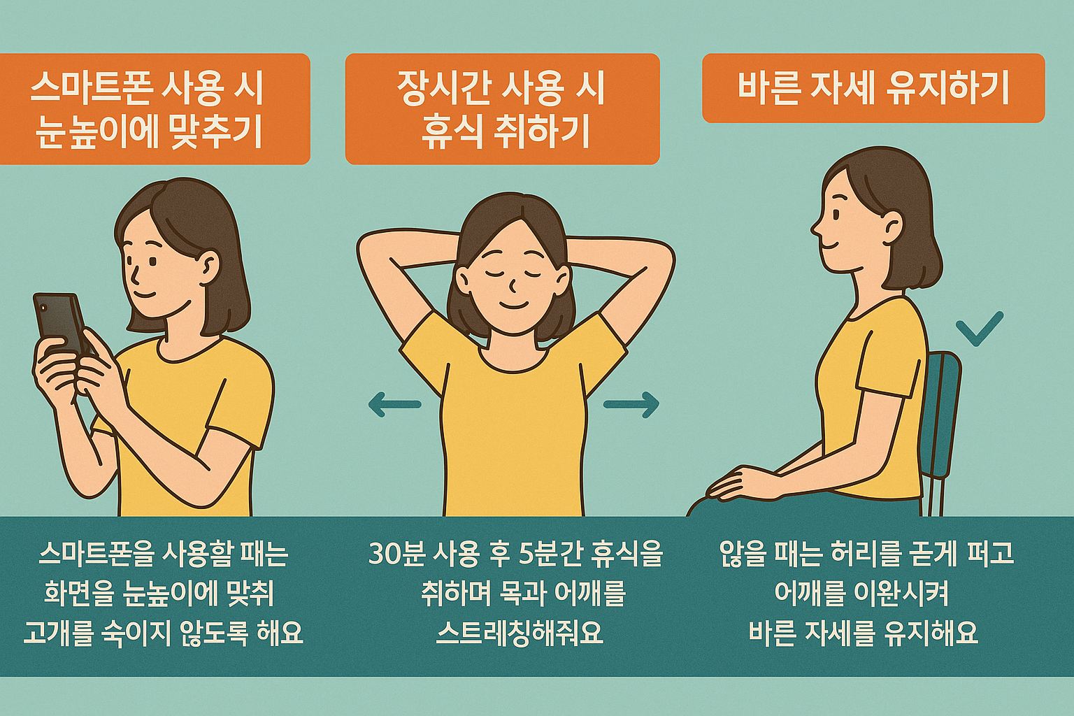 거북목 바른자세