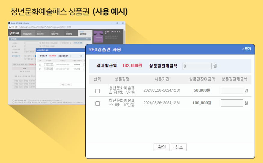 청년문화예술패스 신청