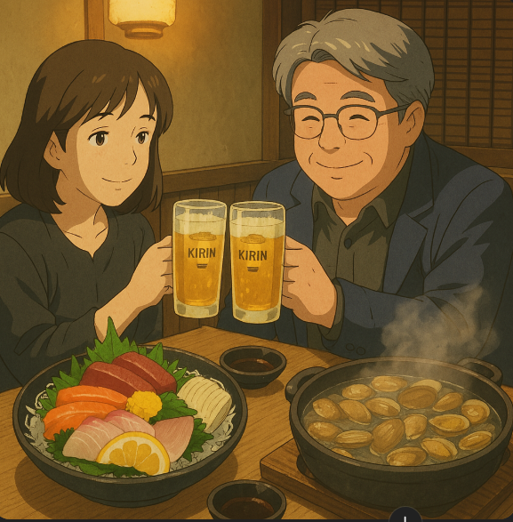 이자카야에서 맥주한잔