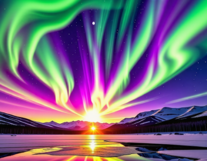 태양 오로라 현상