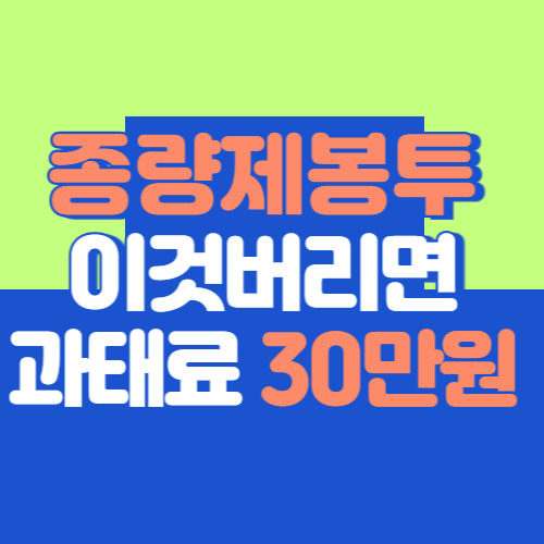 종량제봉투에 버리면 안되는 것 총정리(최신버전)