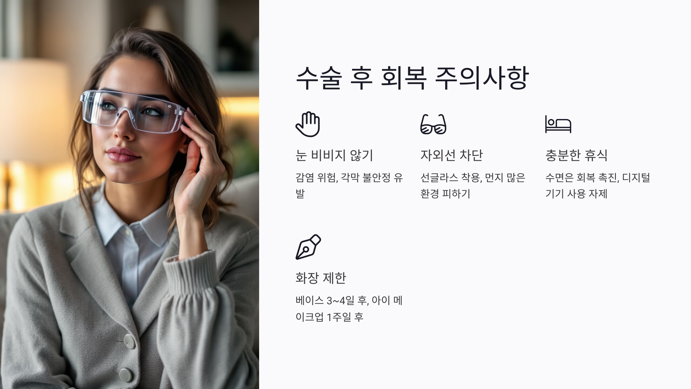 라식 수술 후 회복기, 무엇을 조심해야 할까?