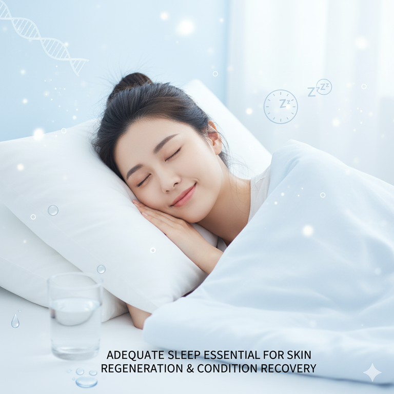 편안하게 잠든 사람의 얼굴