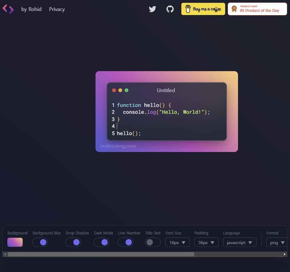 codetoimg.com