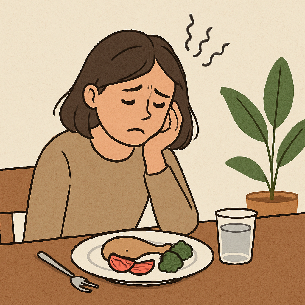 지속적인 식욕 부진 이유