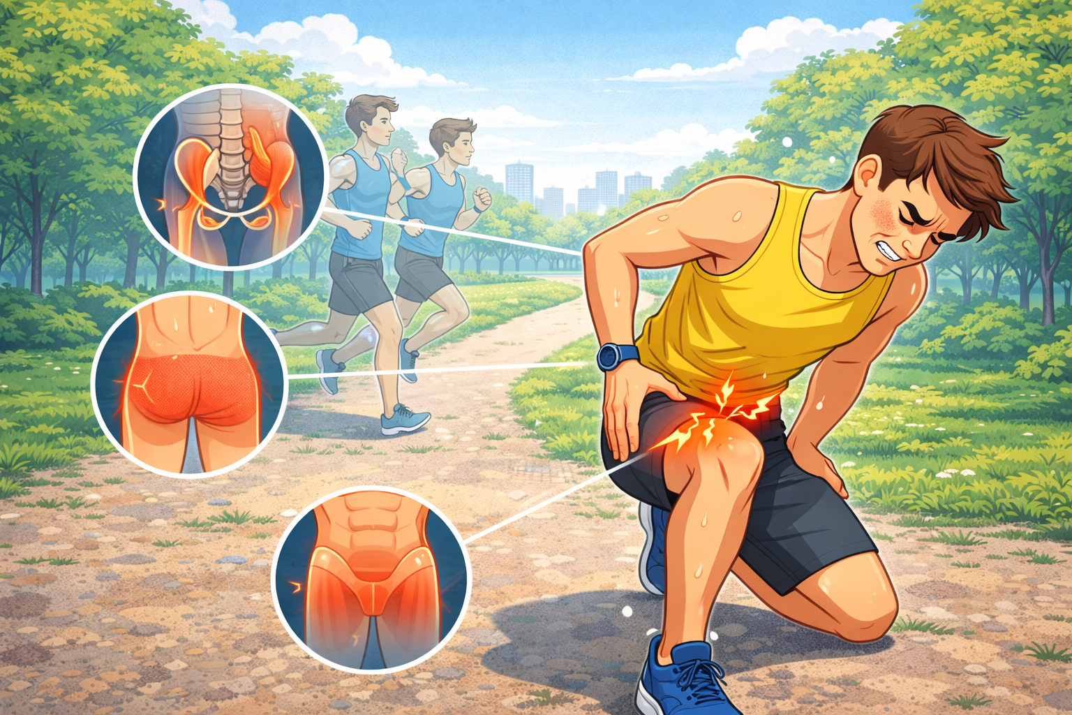 러닝 후 고관절·서혜부 땡김 원인