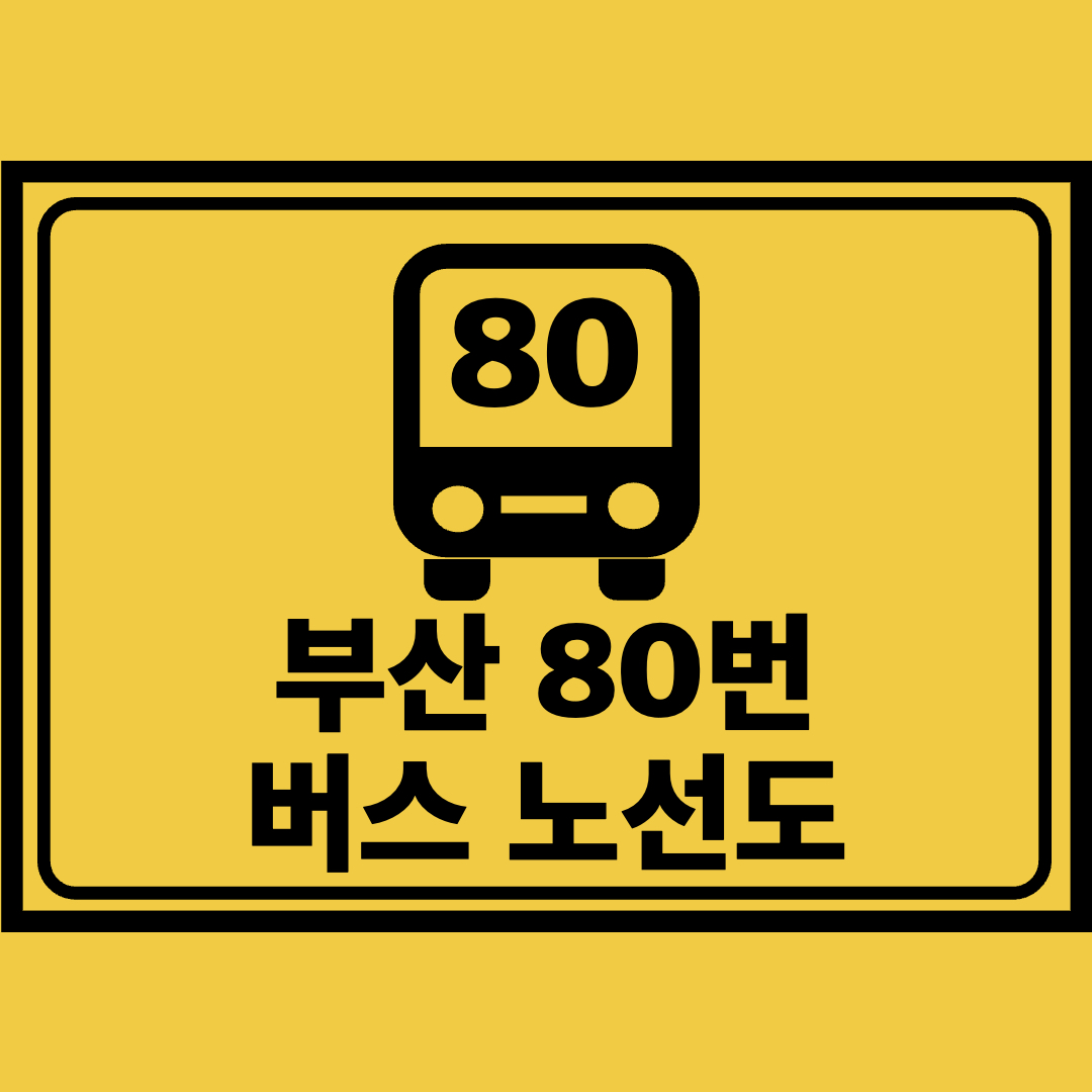 부산80번버스노선도