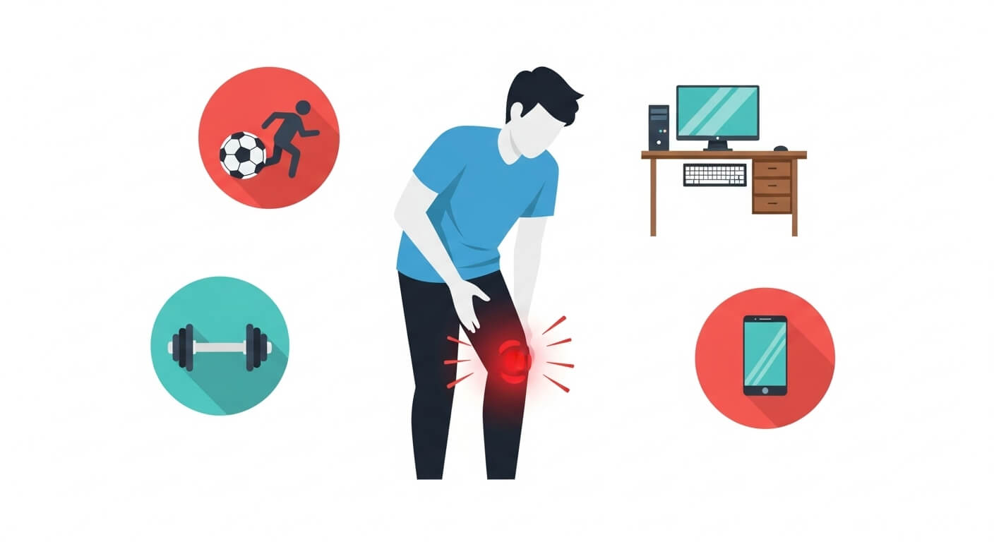 2030 무릎 질환 급증 (슬개건염, 연골연화증, 반월상연골)