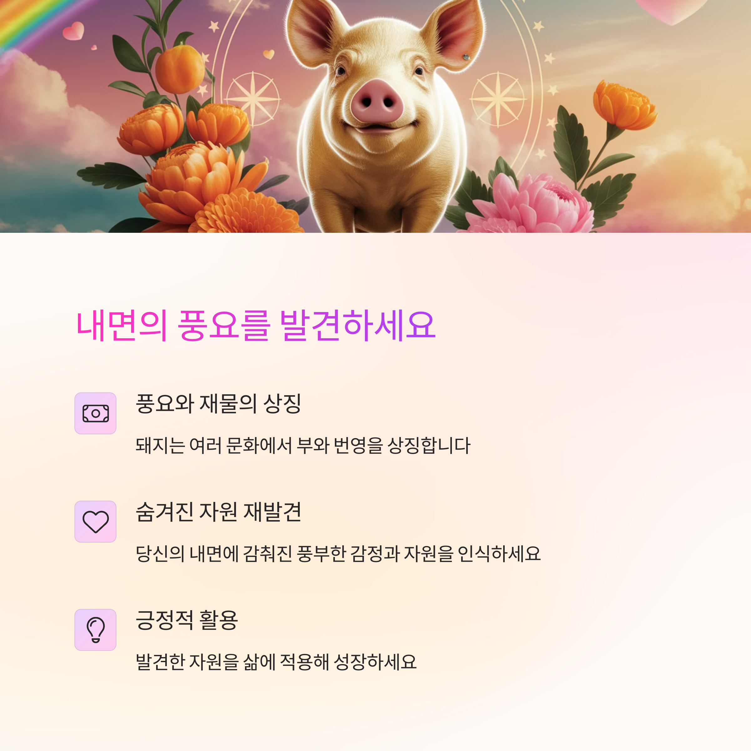 돼지와 교감하는 꿈