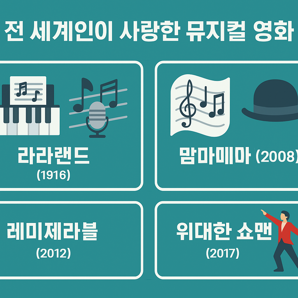 전 세계인이 사랑한 뮤지컬 영화 추천 리스트