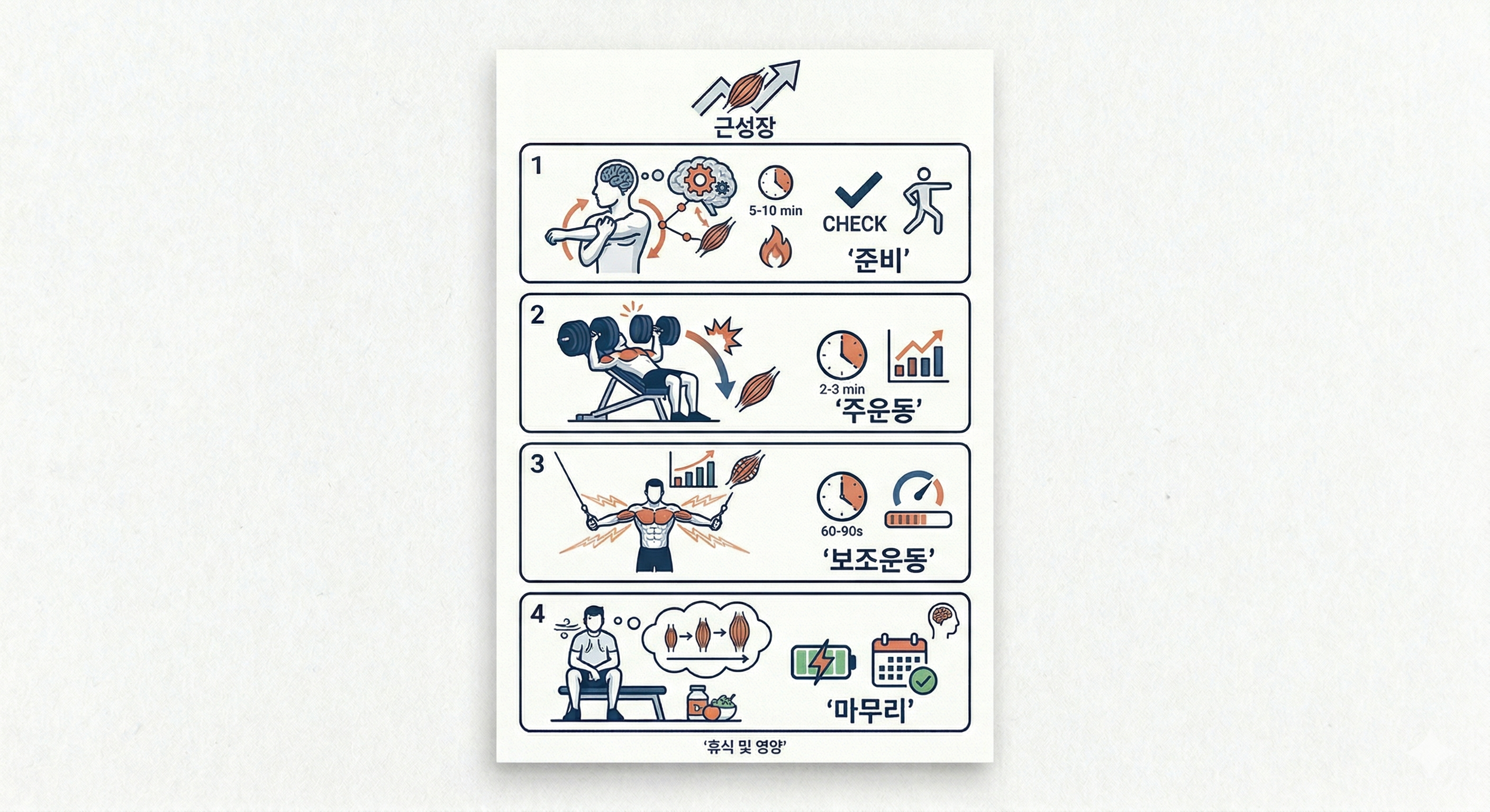 적용 방법: 근성장 극대화 루틴 구조