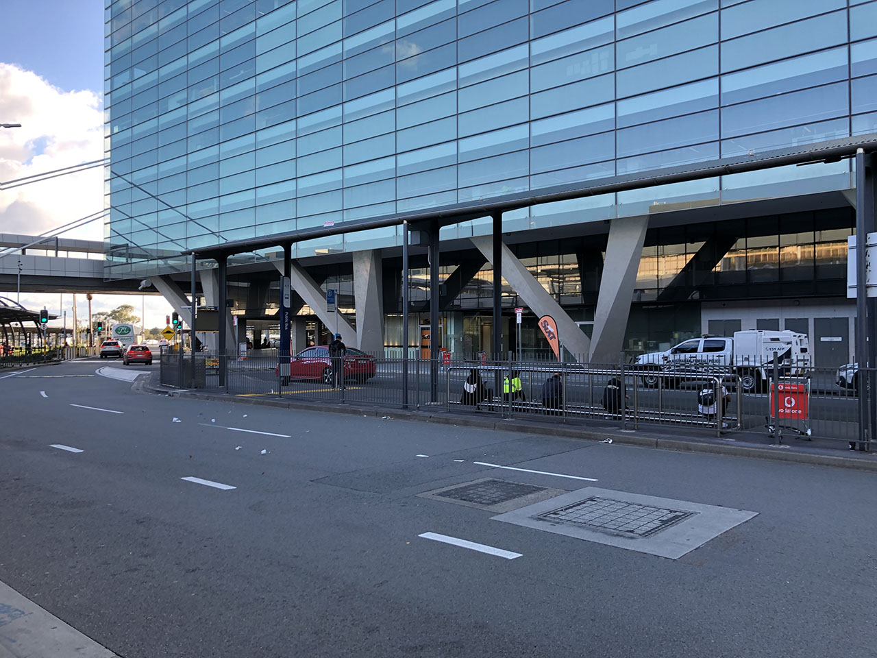 시드니 공항 버스정류장