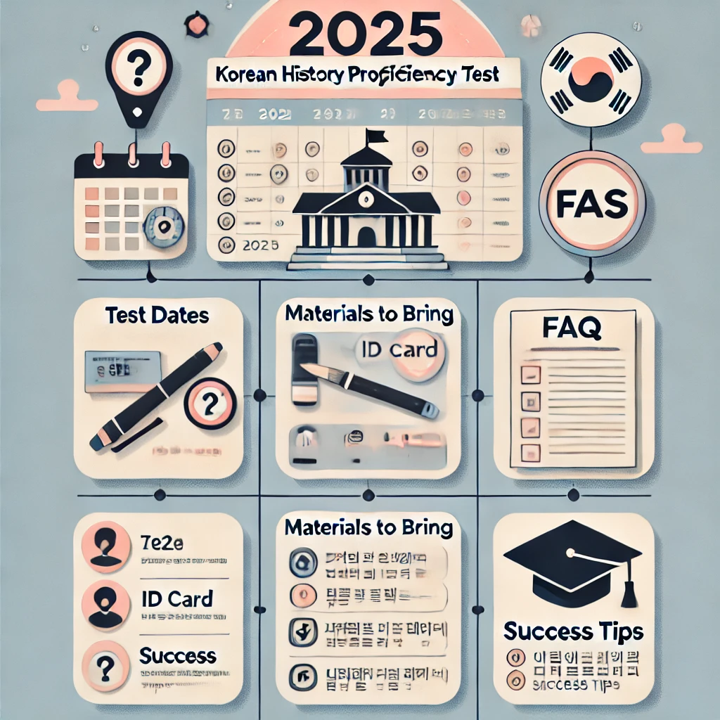 2025년 한국사능력검정시험 신청기간, 시험일정 등 3분 정리