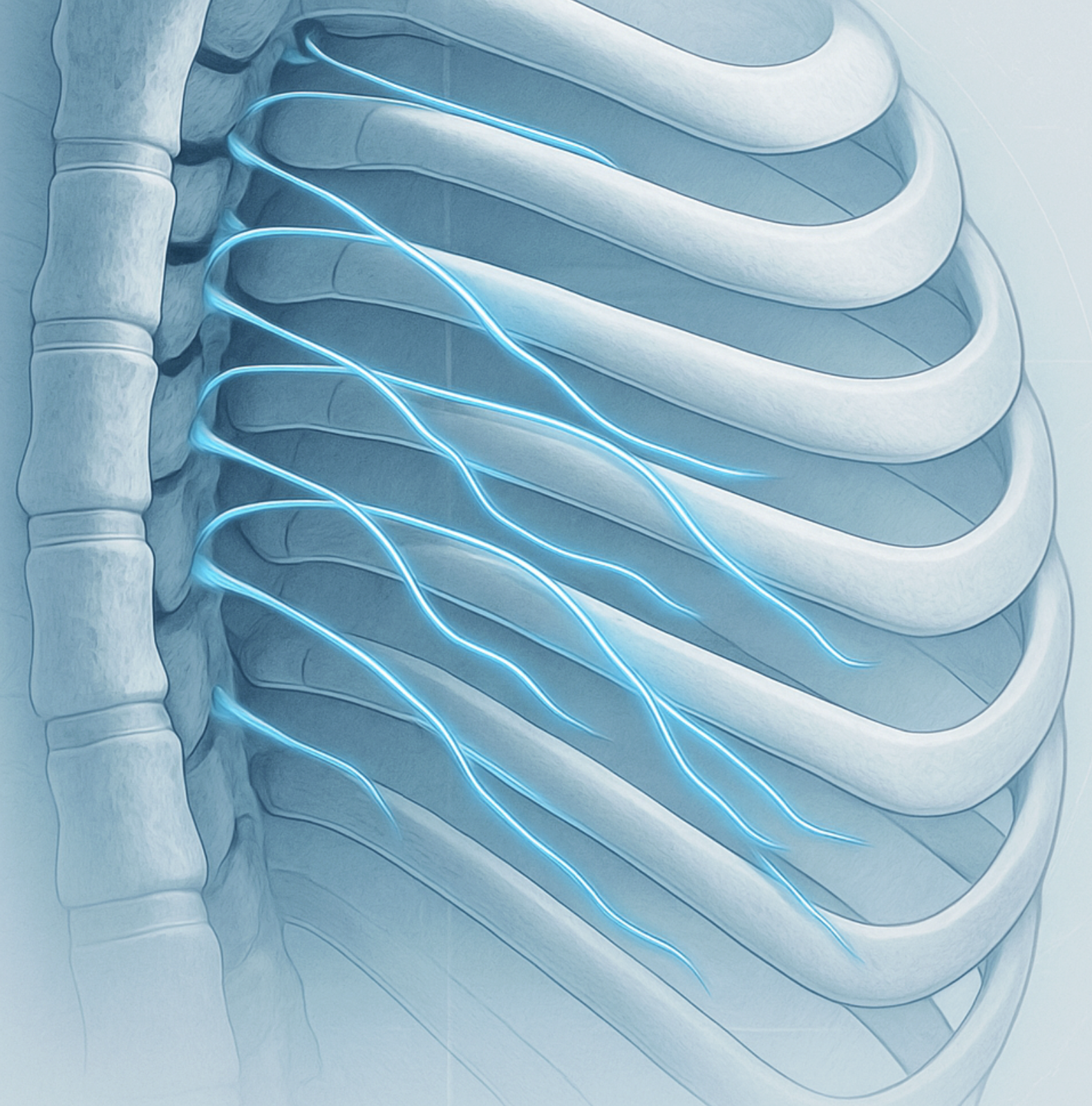 심장이 아닌 갈비뼈 신경의 비명