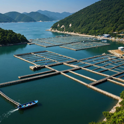 양식장 그린 사진_