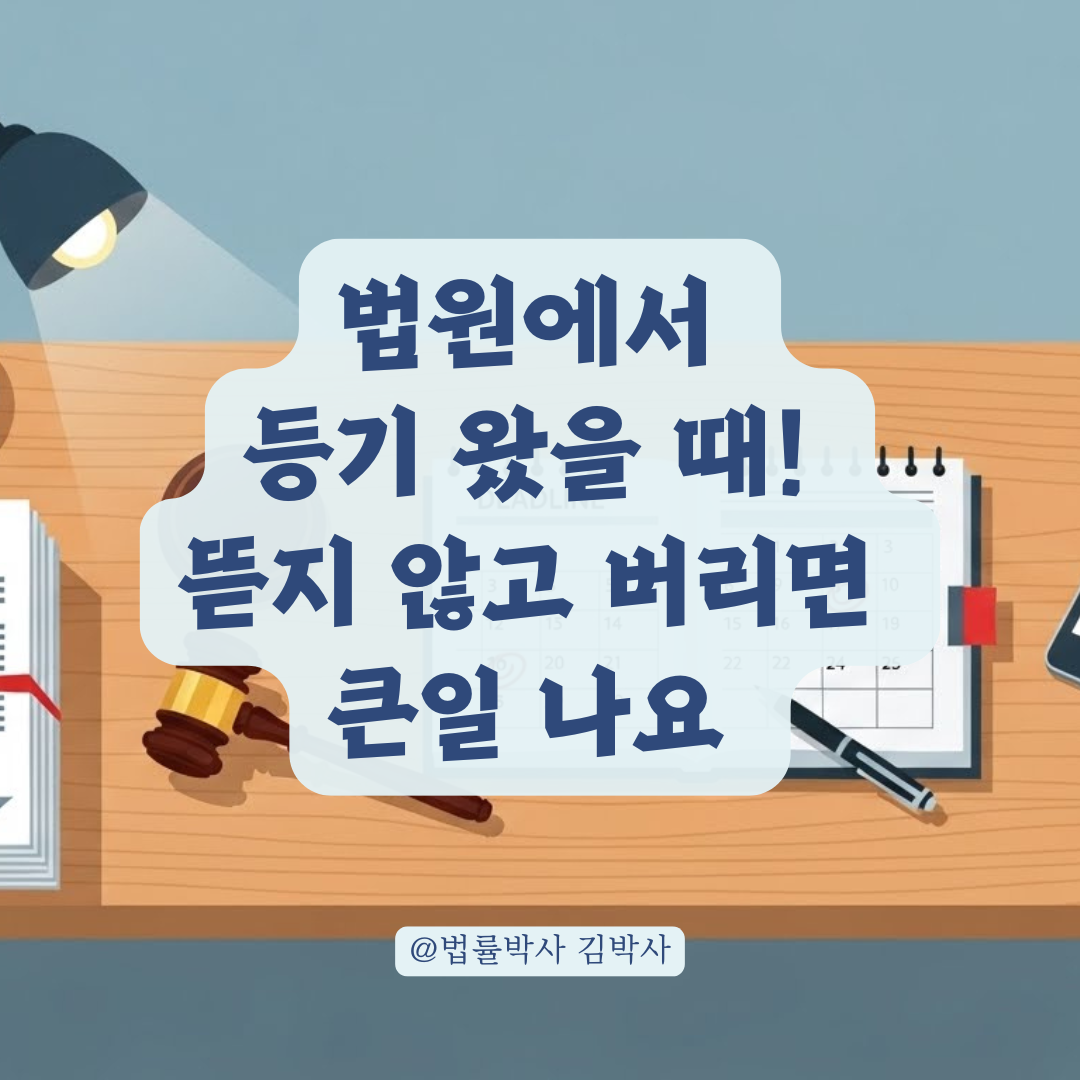 법원에서 등기가 왔어요! 재판 서류의 의미와 첫 공판 준비 완벽 가이드.