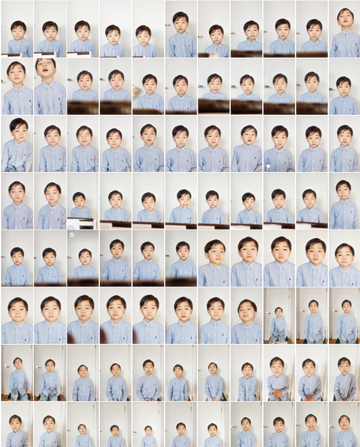 한장의 여권사진을 위한 엄청난 양의 사진들