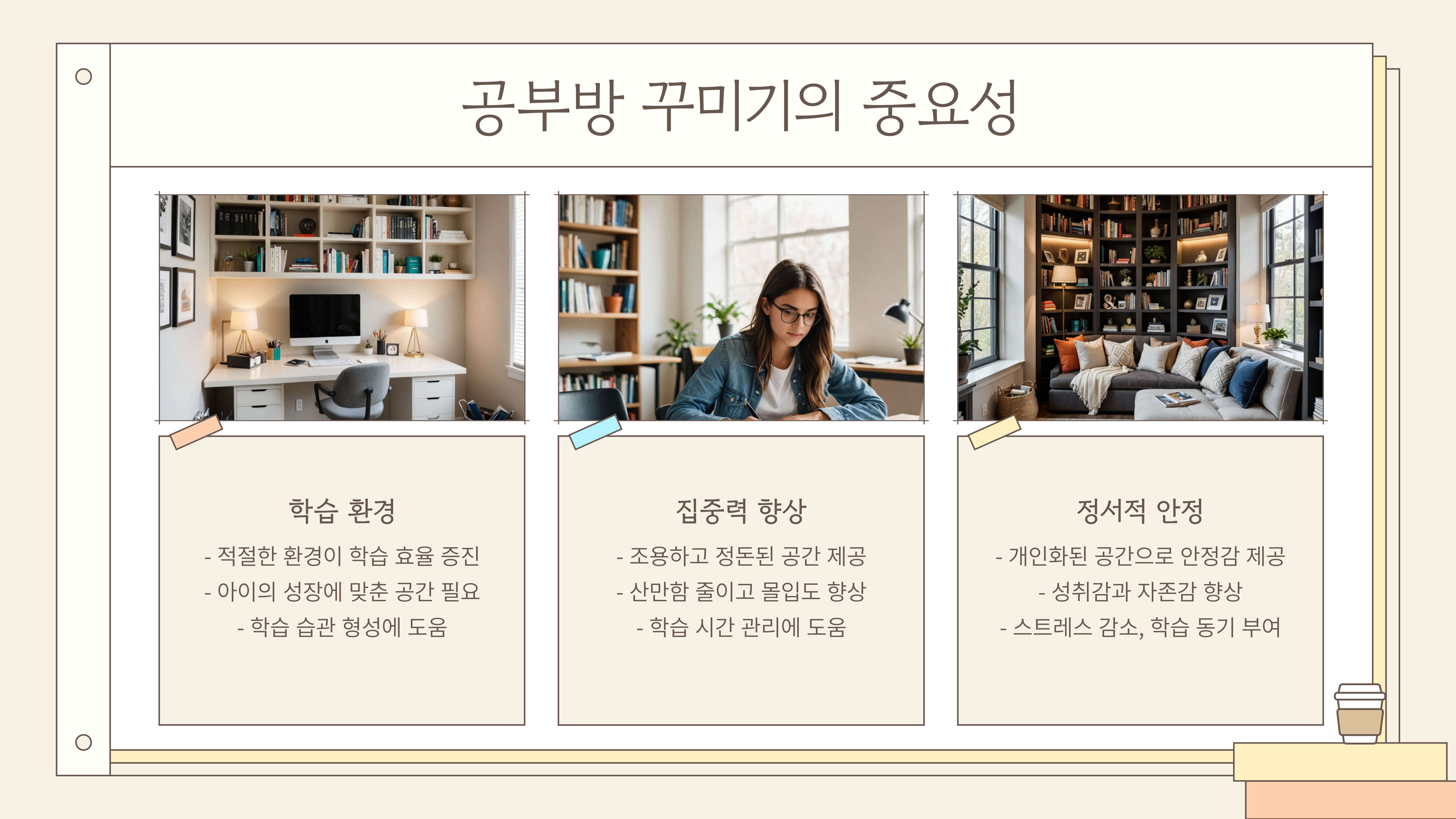 초등학생 공부방 꾸미기 집중력과 창의력