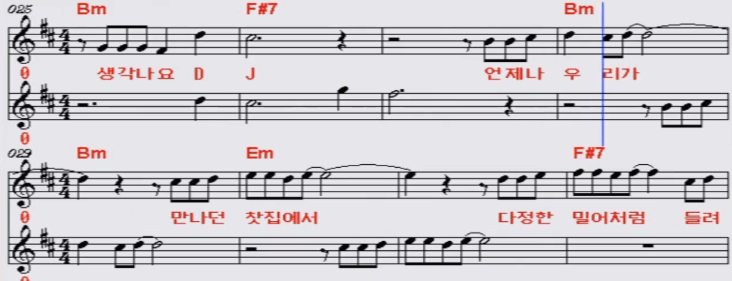 윤시내 DJ에게 악보
