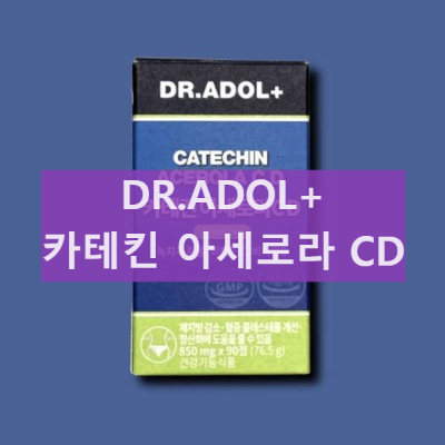 닥터아돌 카테킨 아세로라 내돈내산 후기 효능 섭취방법