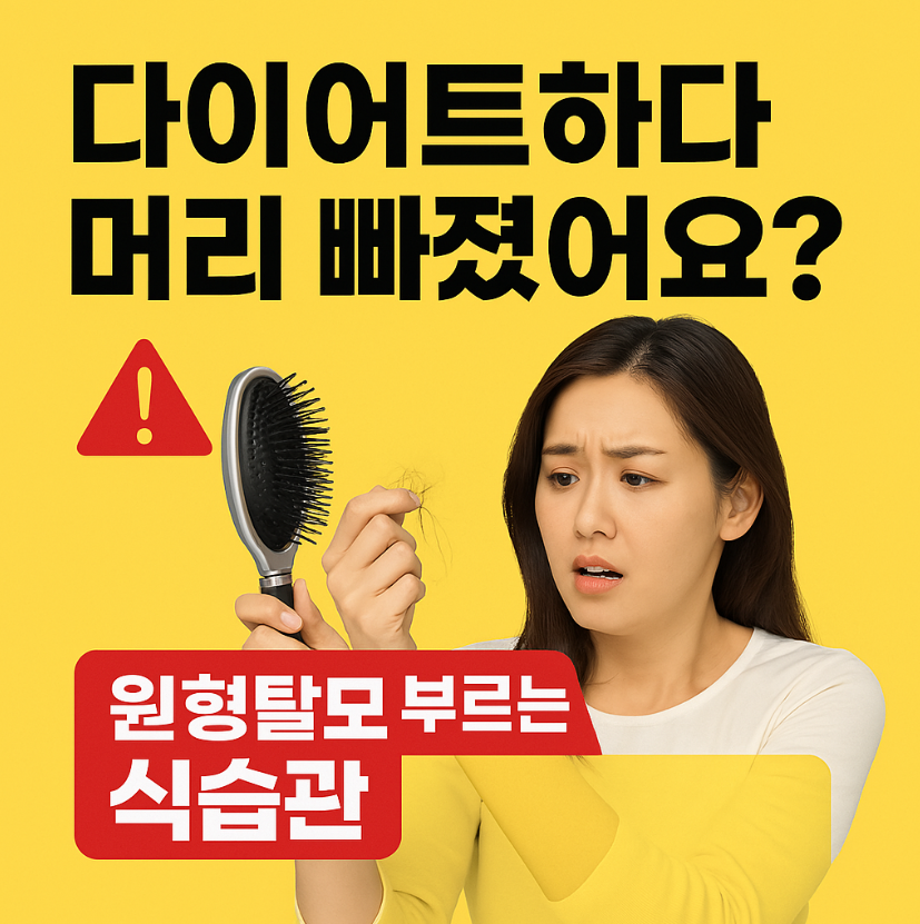 “다이어트하다 머리 빠진다?” 원형탈모 부르는 식습관 5가지