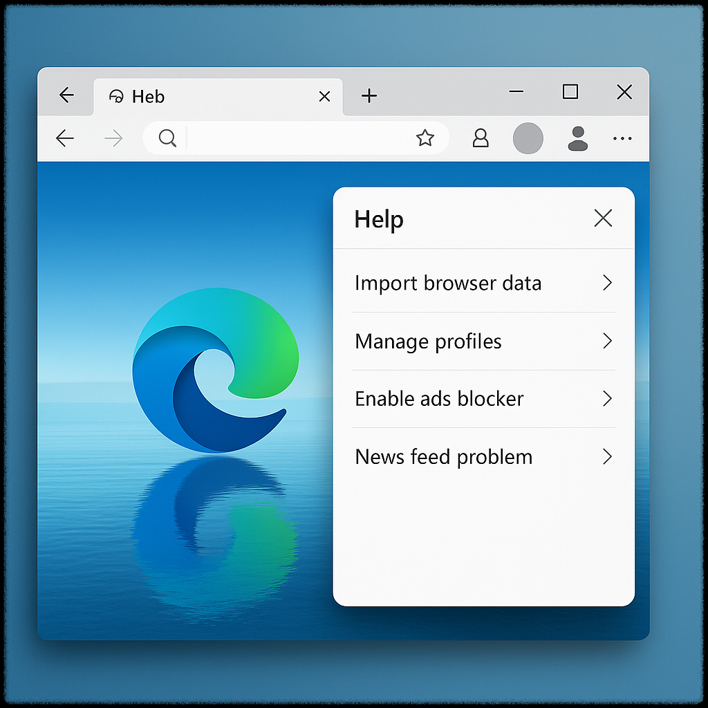 엣지 브라우저 확장 프로그램과 탭 인터페이스