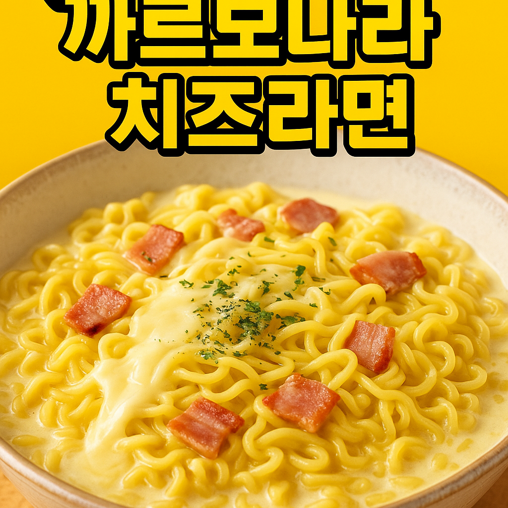 까르보나라 치즈라면