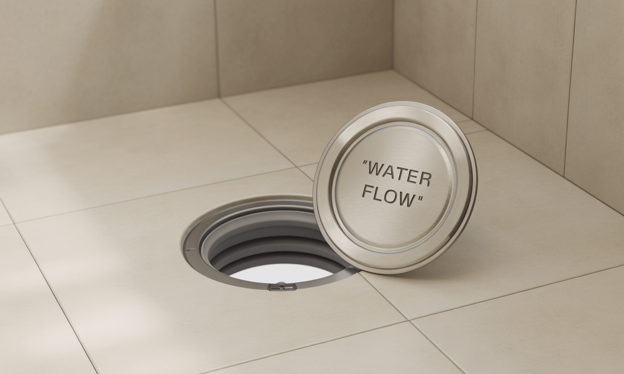 세탁기-냄새-배수구-뚜껑-열어놓은-모습