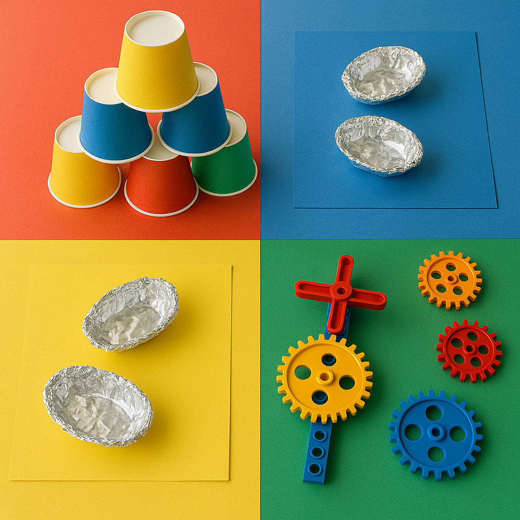 아이들을 위한 집콕 STEAM 활동 예시 5가지 준비물 모습