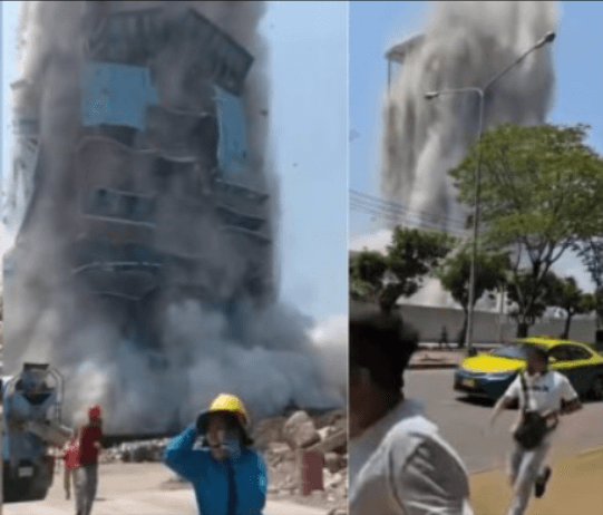 미얀마지진여파로-태국건물붕괴되는-모습