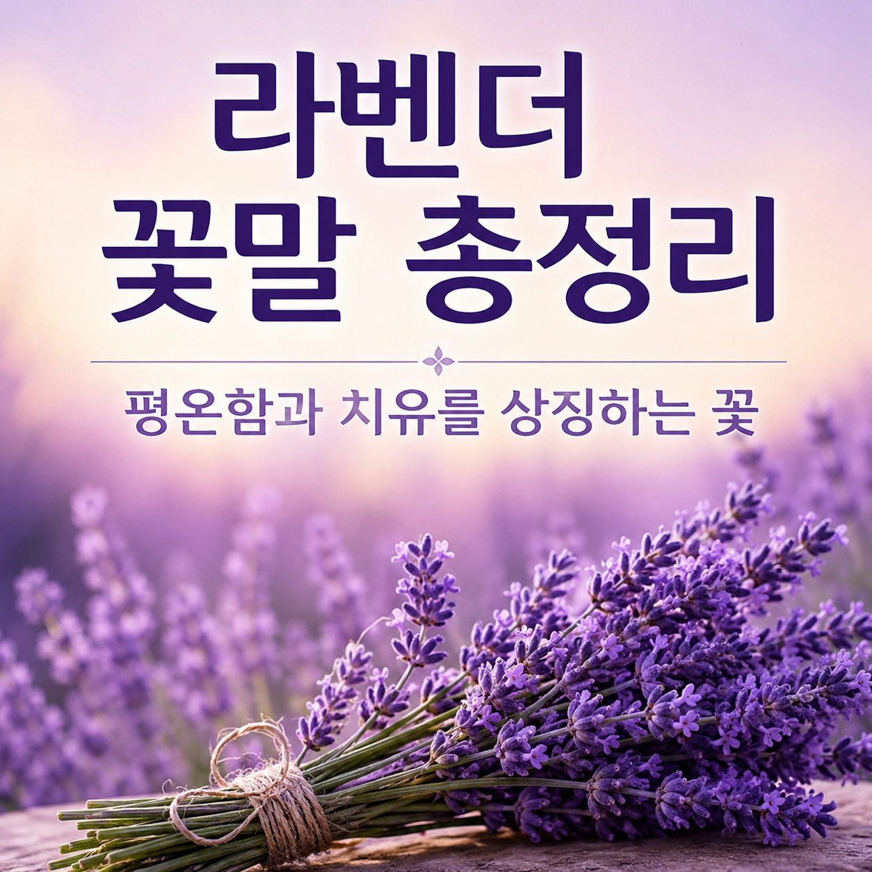 라벤더 꽃말