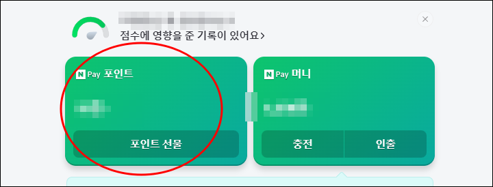 네이버페이 포인트 메뉴로 가면 카드 통합 조회가 가능함