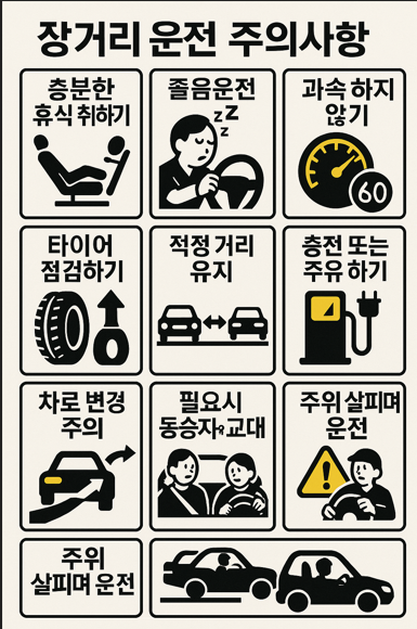 장거리 운전 시 주의사항들