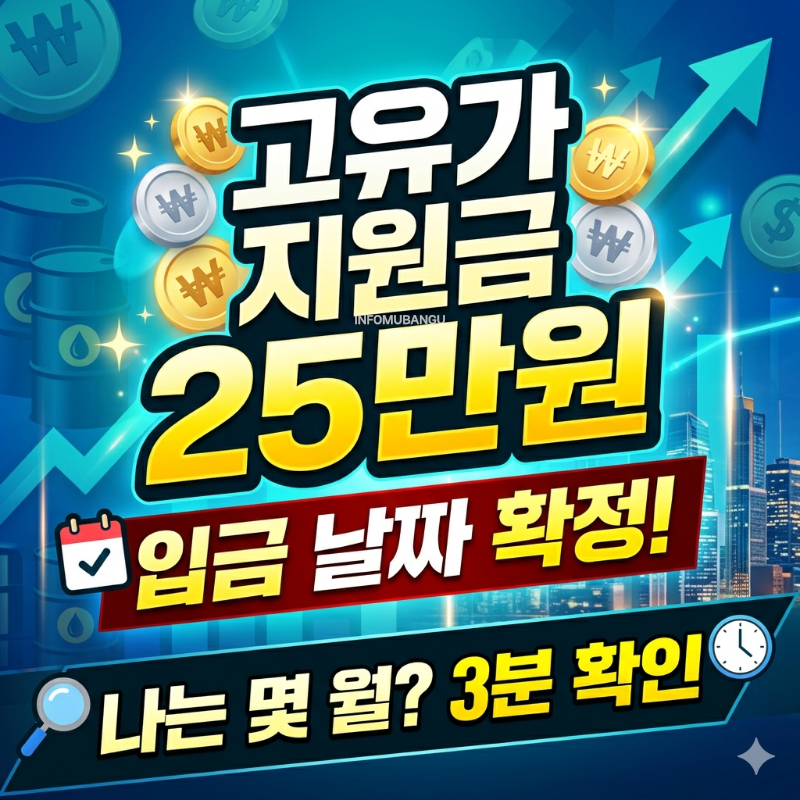 고유가지원금 언제? 1 2차지급일
