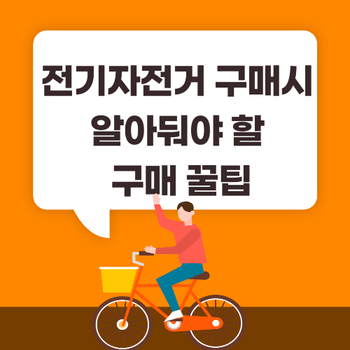 전기자전거 구매시 알아둬야 할 꿀팁