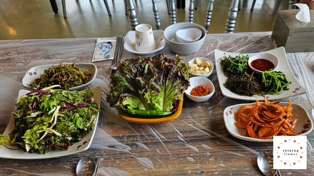 상화오리-기본상차림