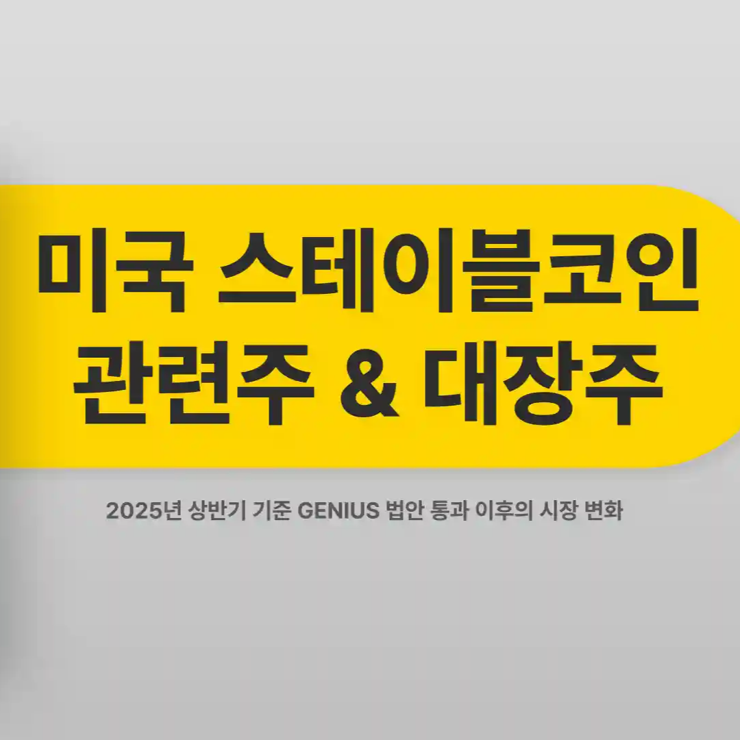 미국 스테이블 코인 관련주