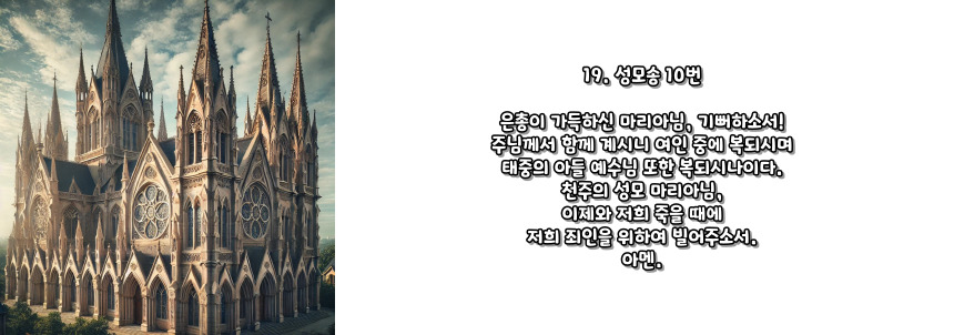 천주교 묵주기도 빛의 신비 5단