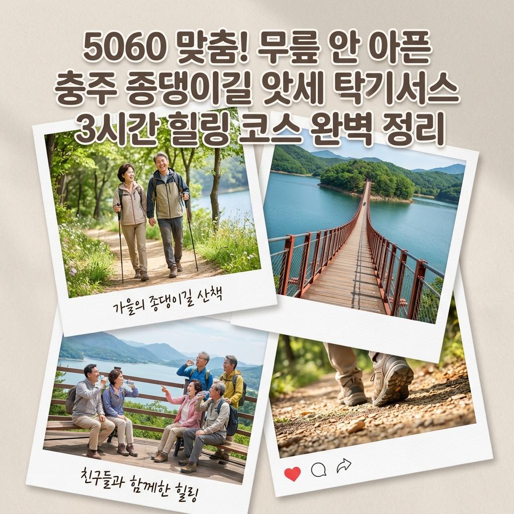 충주 종댕이길 코스 지도 5060 동호회 무릎 안아픈 힐링 산책 솔직 후기 및 장단점 비교