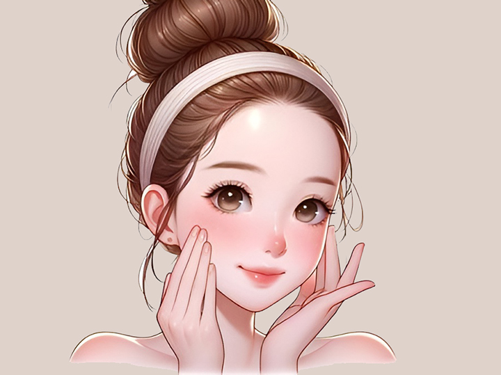 건강하게-피부관리중인-여성