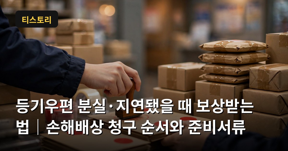 등기우편 분실&middot;지연됐을 때 보상받는 법