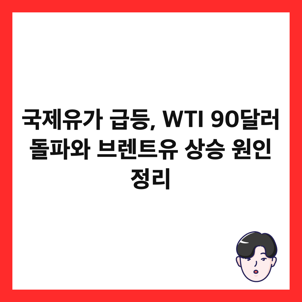 ๊ตญ์ ์ ๊ฐ ๊ธ๋ฑ, WTI 90๋ฌ๋ฌ ๋ํ์ ๋ธ๋ ํธ์ ์์น ์์ธ ์ ๋ฆฌ ์ธ๋ค์ผ
