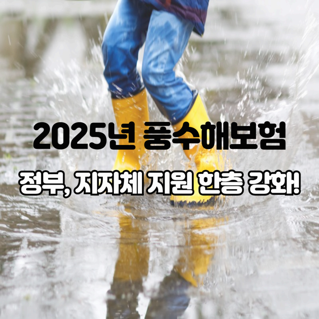 2025년 풍수해보험, 정부/지자체 지원 한층 강화!