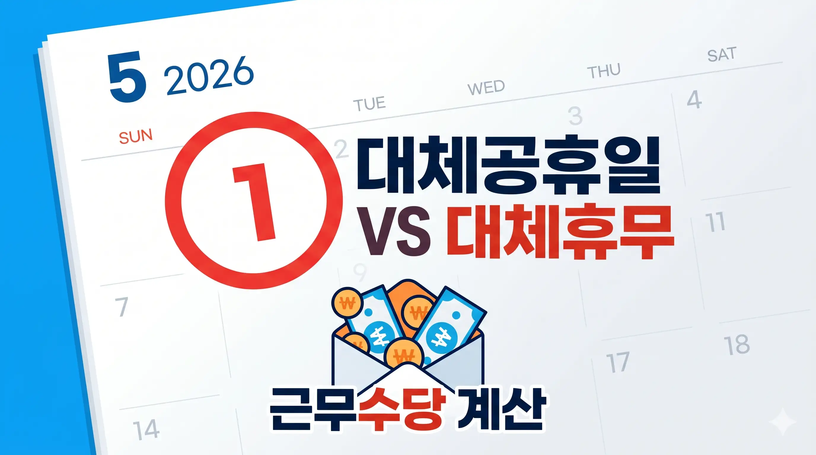 노동절 근무수당 계산 방법과 계산기를 안내하는 글의 썸네일